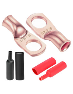 Conectores de Terminal de Batería Paoicole 8 AWG 15 Piezas