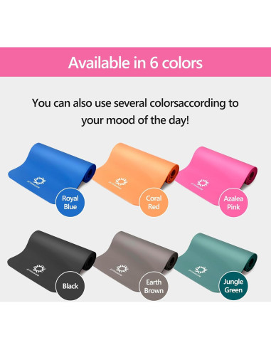 Mat de Yoga Primasole NBR Extra Grueso 1.27cm Antideslizante