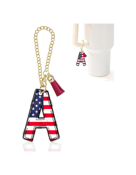 Encantos de Letras A-Z para Taza Stanley 40oz - Accesorios Personalizados