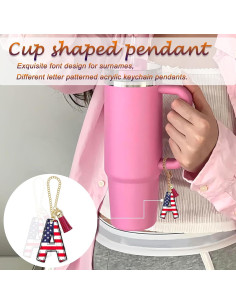 Encantos de Letras A-Z para Taza Stanley 40oz - Accesorios Personalizados 2