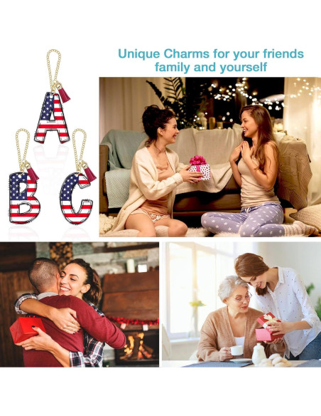 Encantos de Letras A-Z para Taza Stanley 40oz - Accesorios Personalizados