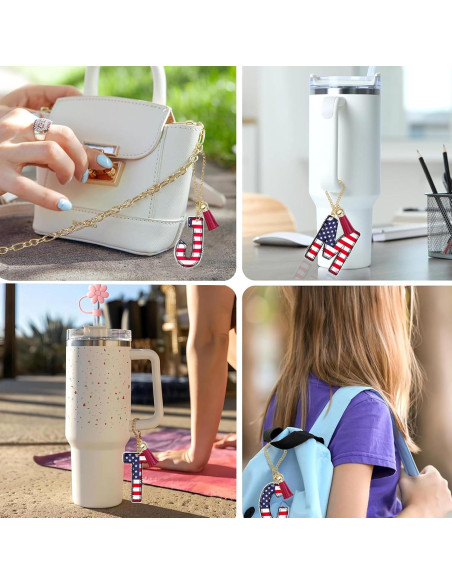 Encantos de Letras A-Z para Taza Stanley 40oz - Accesorios Personalizados