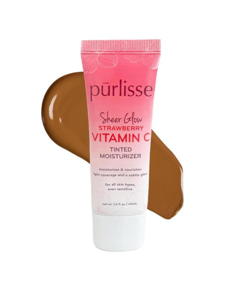 Hidratante Tinte Facial Purlisse Vitamina C Fresa 59 g