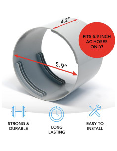 Conector de Manguera de AC Portátil Kraftex 15 cm Adaptador 2