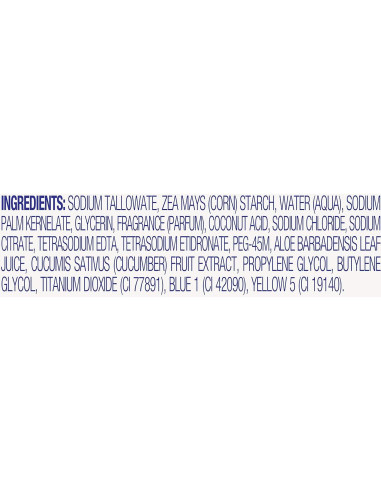 Jabón en barra Lever 2000 Aloe y Pepino 226.8g (Paquete de 2)