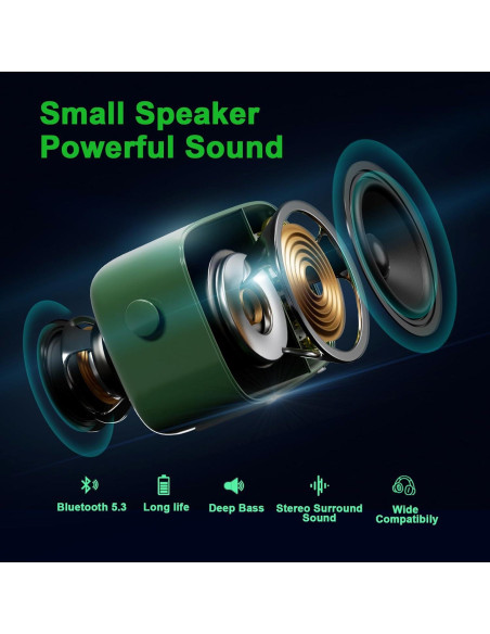 Altavoz Bluetooth Inalámbrico Retro Dosmix T8Mini Azul