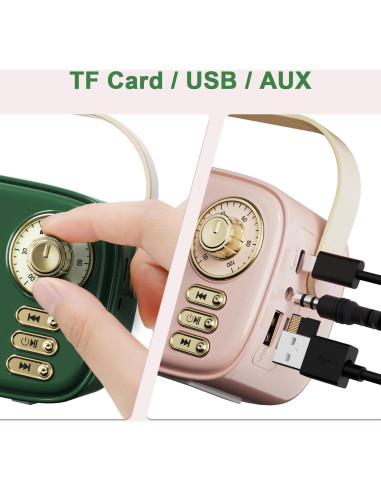 Altavoz Bluetooth Inalámbrico Retro Dosmix T8Mini Azul