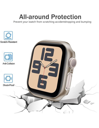 Estuche Protector Pocoukate para Apple Watch Series 10 42mm - 12 Colores