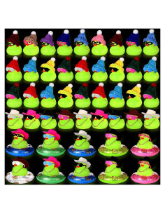 Conjunto de Patos de Goma Sratte 140 Pcs Brillantes para Baño