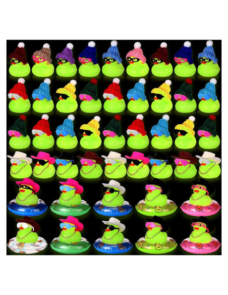 Conjunto de Patos de Goma Sratte 140 Pcs Brillantes para Baño Conjunto de Patos de Goma Sratte 140 Pcs Brillantes para Baño