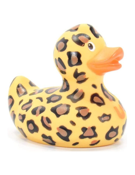 Pato de goma Leopardo Bud Duck - Mini 5.72x4.45 cm