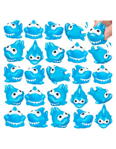 25 Juguetes de Baño Tiburones de Goma KFPPLXQ 5 cm
