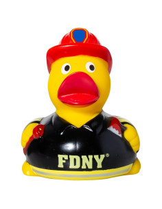 Patito de goma amarillo Artisan Owl FDNY 10.16 cm licencia oficial