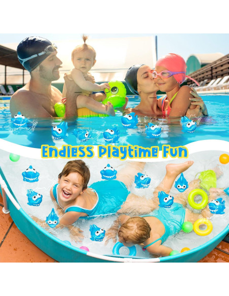 25 Juguetes de Baño Tiburones de Goma KFPPLXQ 5 cm