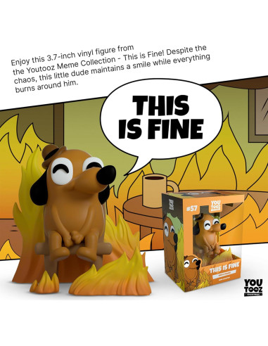 Figura de Vinilo Youtooz Esto Está Bien Perro 9.4 cm