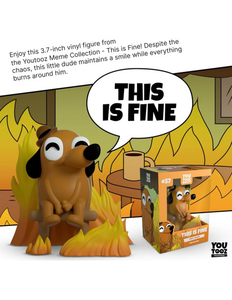 Figura de Vinilo Youtooz Esto Está Bien Perro 9.4 cm