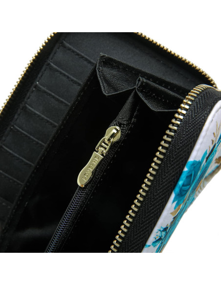 Cartera Bifold RFID para Mujeres Cambridge Blue 10.92x20.32cm