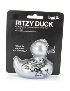 Juguete de Baño Pato de Goma Bud Duck - Coleccionable Plata 2