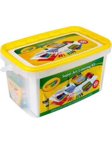 Kit de Colorear Crayola Super Art - 100+ Piezas para Niños