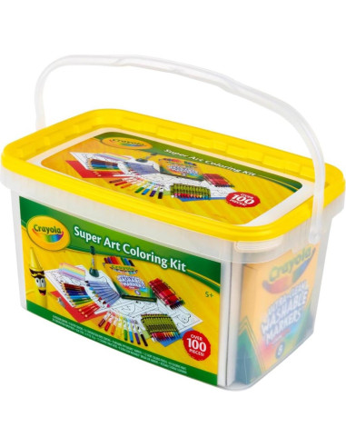 Kit de Colorear Crayola Super Art - 100+ Piezas para Niños