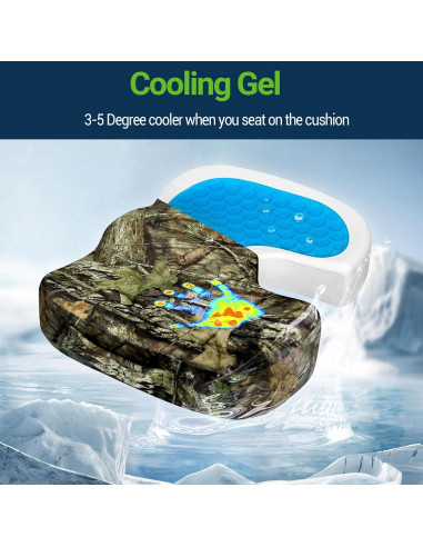 Cojín de Gel Viscoelástico Season Guard para Alivio Lumbar 45x35 cm