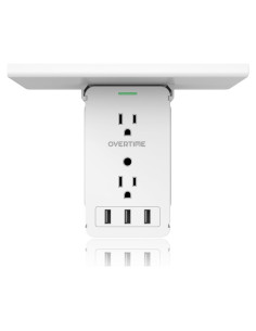 Extensor de Enchufe Overtime OTWP8O3USB con 8 Salidas AC y 3 USB