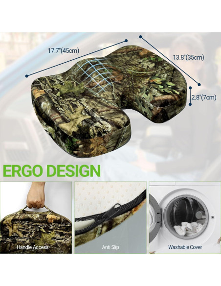 Cojín de Gel Viscoelástico Season Guard para Alivio Lumbar 45x35 cm