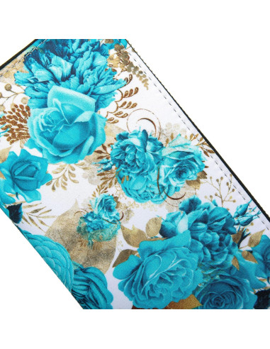 Cartera Bifold RFID para Mujeres Cambridge Blue 10.92x20.32cm