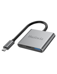 Adaptador USB C a HDMI 4K Huiiwiz - Multiport 3 en 1