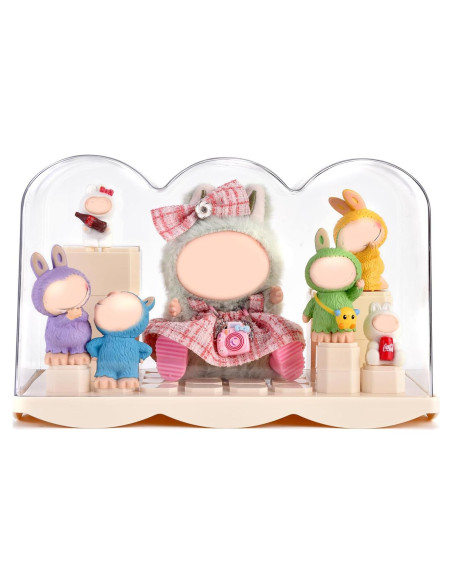 Caja de exhibición acrílica apilable LHHRLONG 26x12x16cm Caja de exhibición acrílica apilable LHHRLONG 26x12x16cm