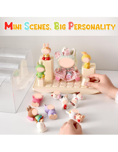 Caja de exhibición acrílica apilable LHHRLONG 26x12x16cm