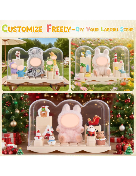 Caja de exhibición acrílica apilable LHHRLONG 26x12x16cm Caja de exhibición acrílica apilable LHHRLONG 26x12x16cm