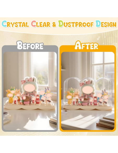 Caja de exhibición acrílica apilable LHHRLONG 26x12x16cm Caja de exhibición acrílica apilable LHHRLONG 26x12x16cm