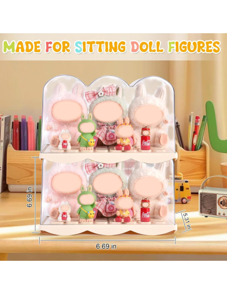 Caja de exhibición acrílica apilable LHHRLONG 26x12x16cm Caja de exhibición acrílica apilable LHHRLONG 26x12x16cm