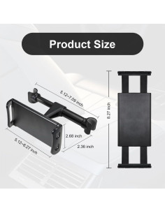 Soporte para Reposacabezas de Coche DUSCOKE Ajustable 360 2