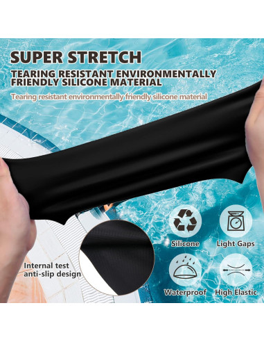 Gorra de Natación Extra Grande YOGINGO para Cabello Rizado