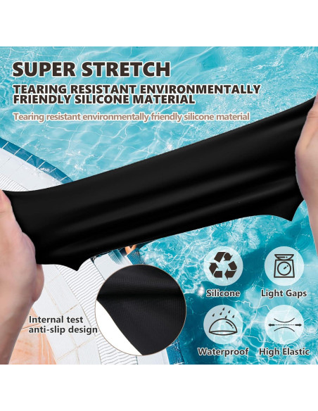 Gorra de Natación Extra Grande YOGINGO para Cabello Rizado