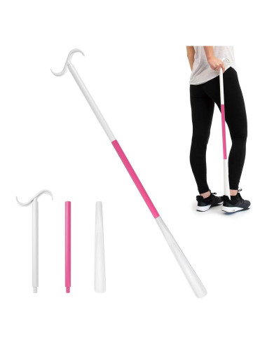 Calzador de Mango Largo Ajustable Rewkcy 90 cm para Personas Mayores