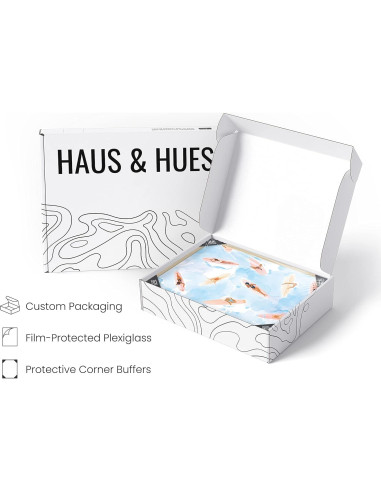 Arte de Pared Surfista Haus and Hues 30x40 cm Marco Beige