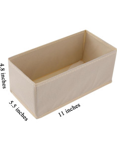 Juego de Organizadores de Cajones Bructhun 3 Piezas Beige 2