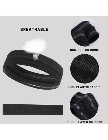 Cintas deportivas antideslizantes ONEYE - 5 piezas absorbentes