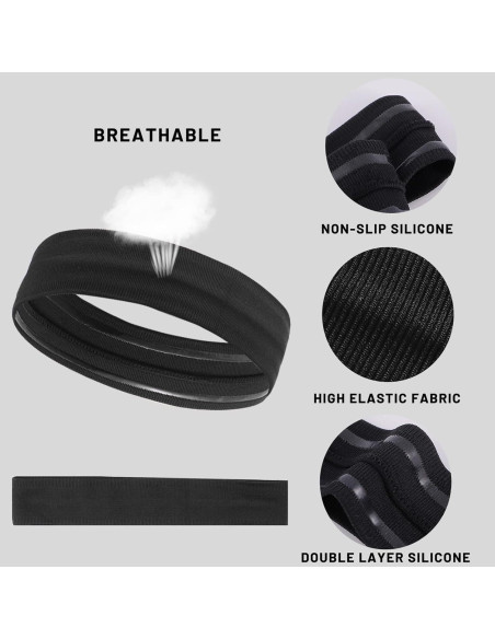 Cintas deportivas antideslizantes ONEYE - 5 piezas absorbentes