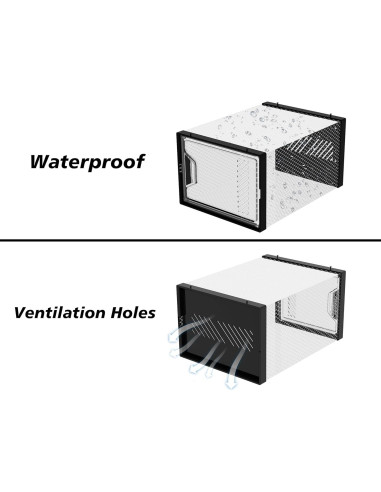 Organizador de Zapatos SIMPDIY 12 Cajas Apilables Transparentes