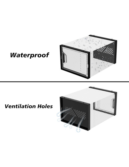 Organizador de Zapatos SIMPDIY 12 Cajas Apilables Transparentes Organizador de Zapatos SIMPDIY 12 Cajas Apilables Transparentes
