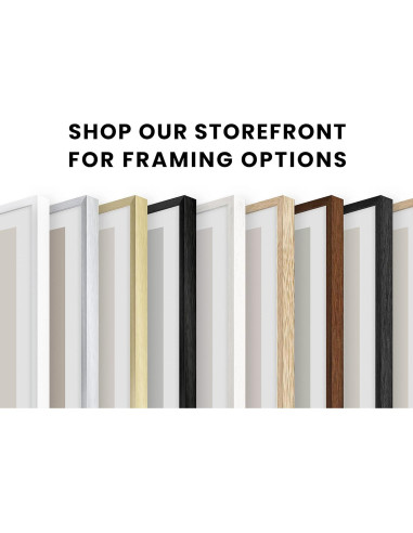 Arte de Pared Surfista Haus and Hues 30x40 cm Marco Beige