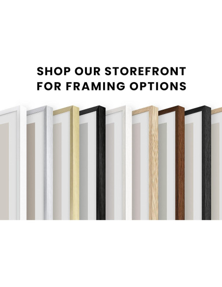 Arte de Pared Surfista Haus and Hues 30x40 cm Marco Beige