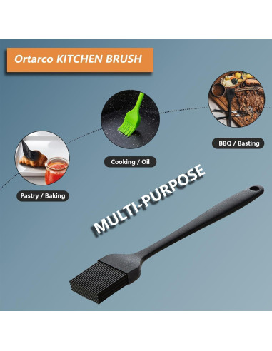 Brocha de Silicona Ortaco 4 Paquete para Hornear y Cocinar