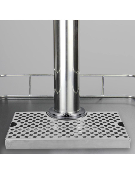 Bandeja de Goteo de Acero Inoxidable para Kegerator 30.48x16.51cm