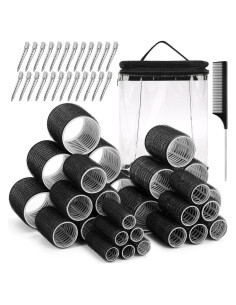 Juego de Rulos para Cabello Audab 56 Piezas con Clips y Bolsa