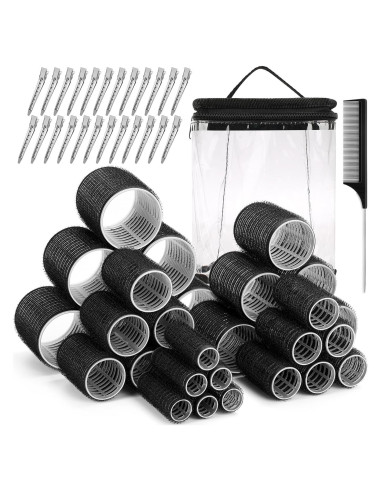 Juego de Rulos para Cabello Audab 56 Piezas con Clips y Bolsa